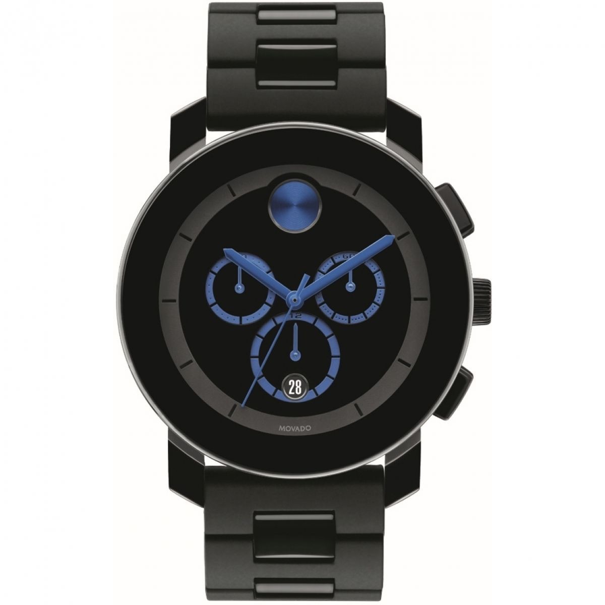 Chronograph Watch Black Movado - Watch Shop GOOFASH