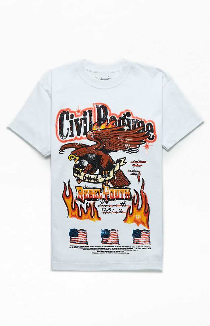 Civil - Men's T-Shirt White Pacsun GOOFASH