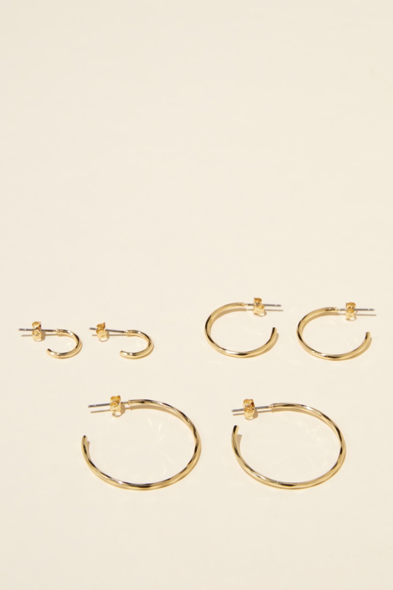 Cotton On Gold Earrings from Rubi GOOFASH