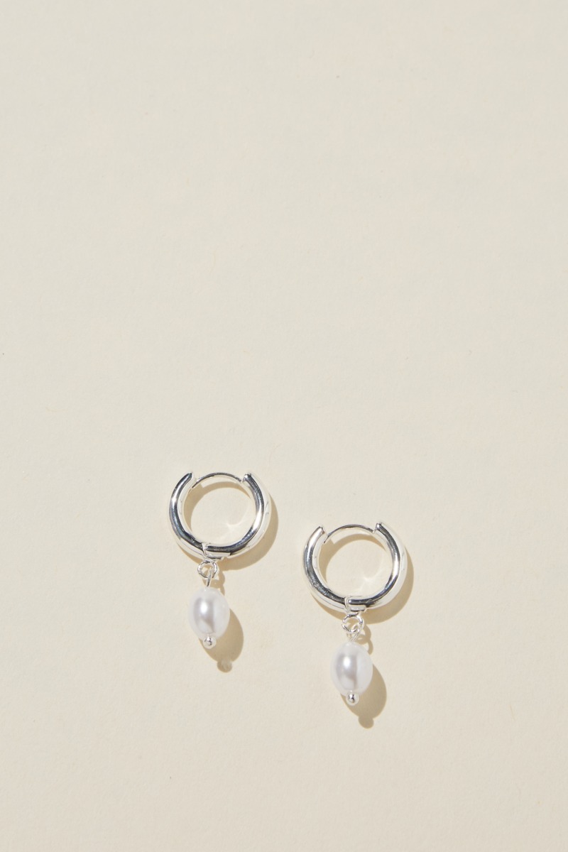 Cotton On - Lady Earrings Silver GOOFASH