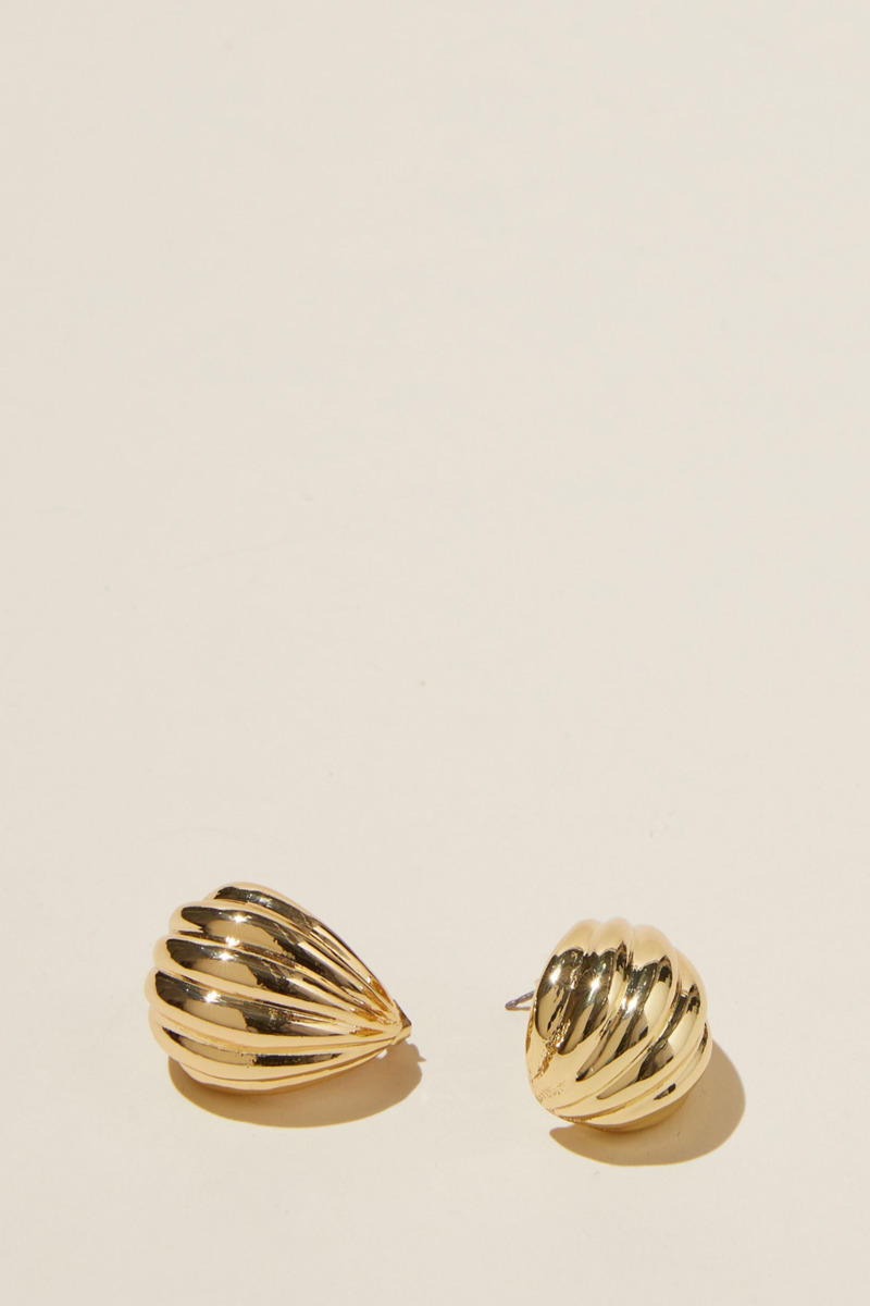 Cotton On - Lady Gold Earrings by Rubi GOOFASH