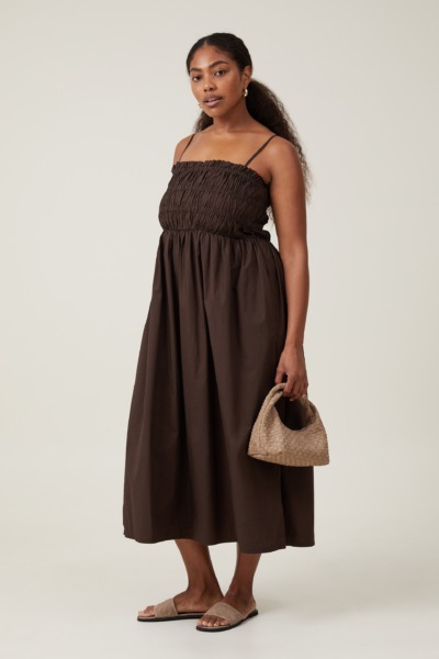 Cotton On - Lady Maxi Dress - Brown GOOFASH