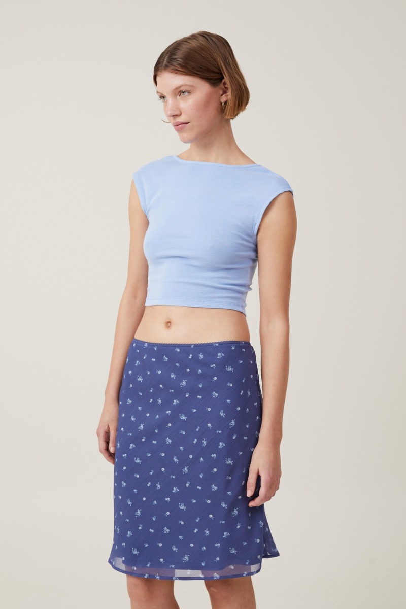 Cotton On - Lady Skirt in Blue GOOFASH
