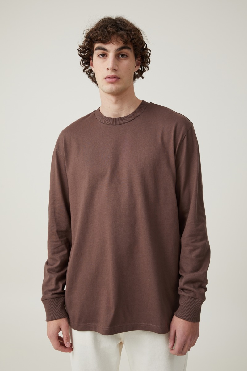 Cotton On - Men's T-Shirt - Chocolate GOOFASH