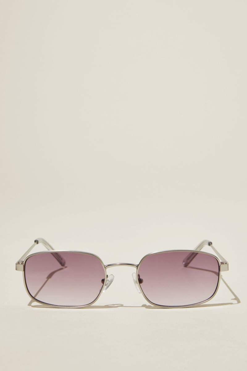 Cotton On - Silver Sunglasses - Rubi - Ladies GOOFASH