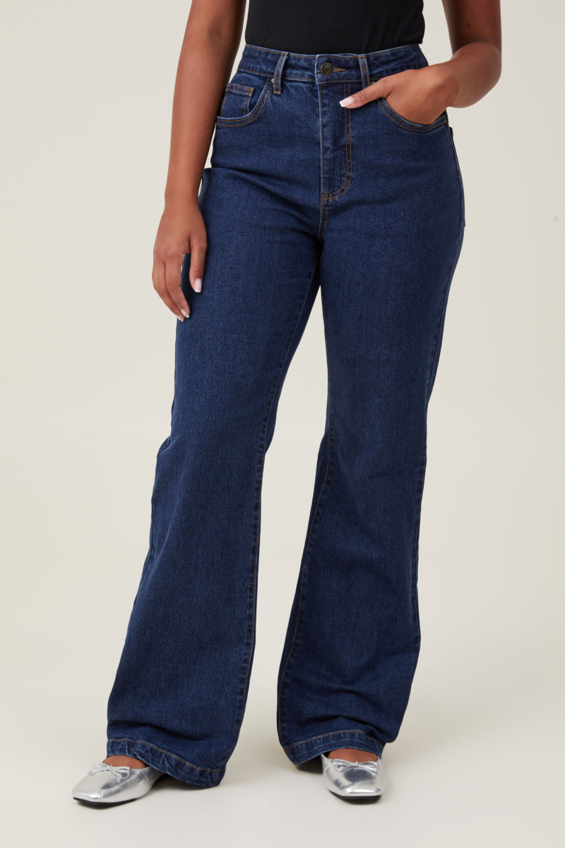 Cotton On - Woman Bootcut Jeans - Blue GOOFASH