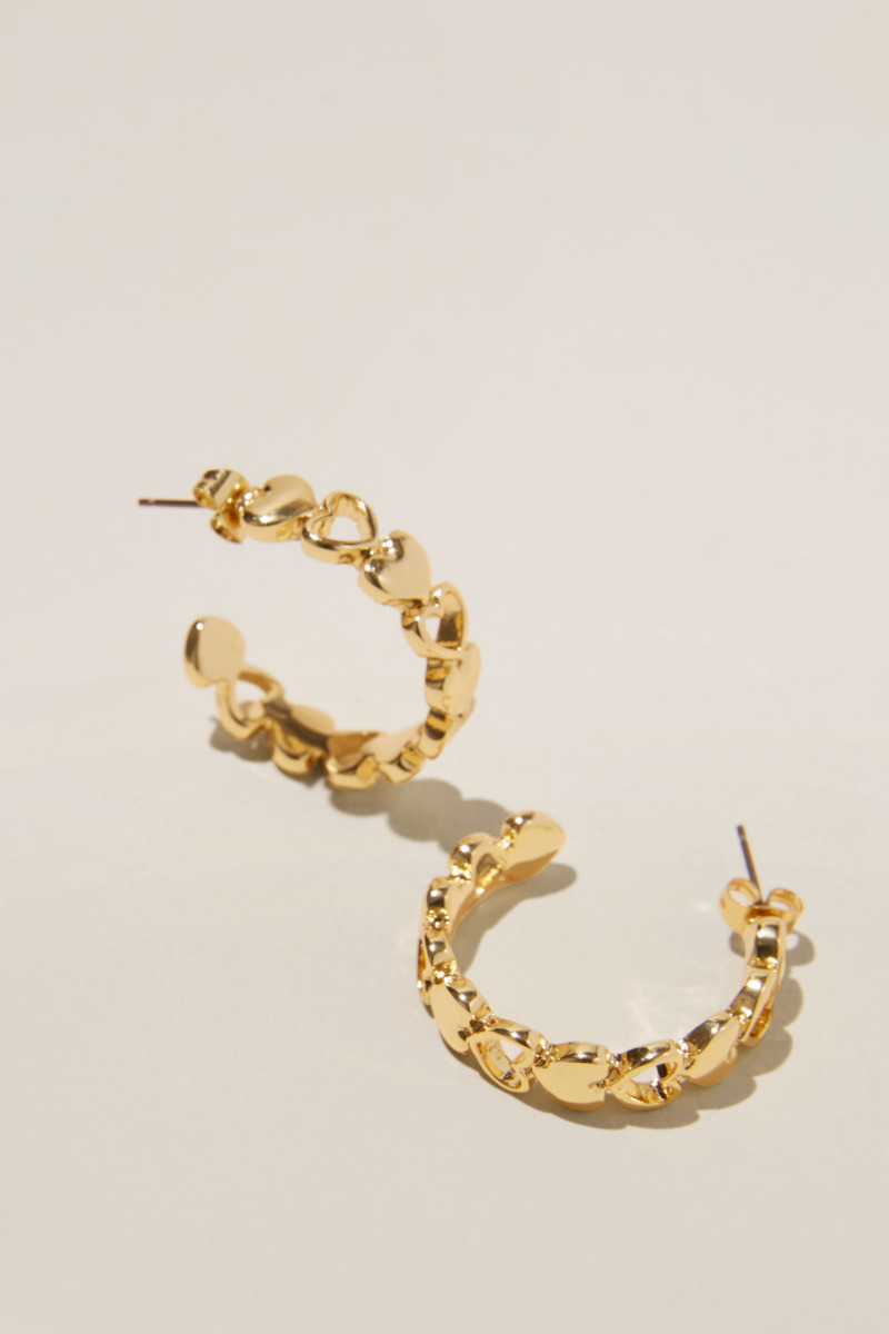 Cotton On - Woman Earrings Gold Rubi GOOFASH