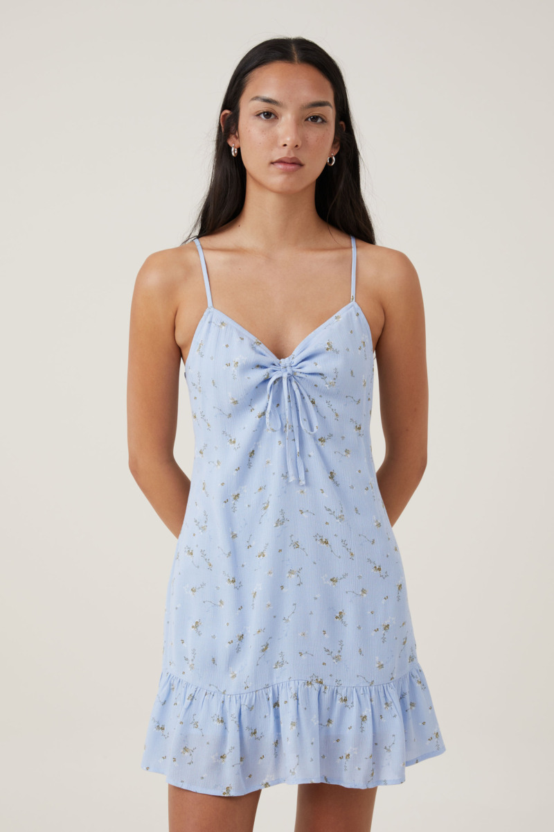 Cotton On - Women Mini Dress in Blue GOOFASH