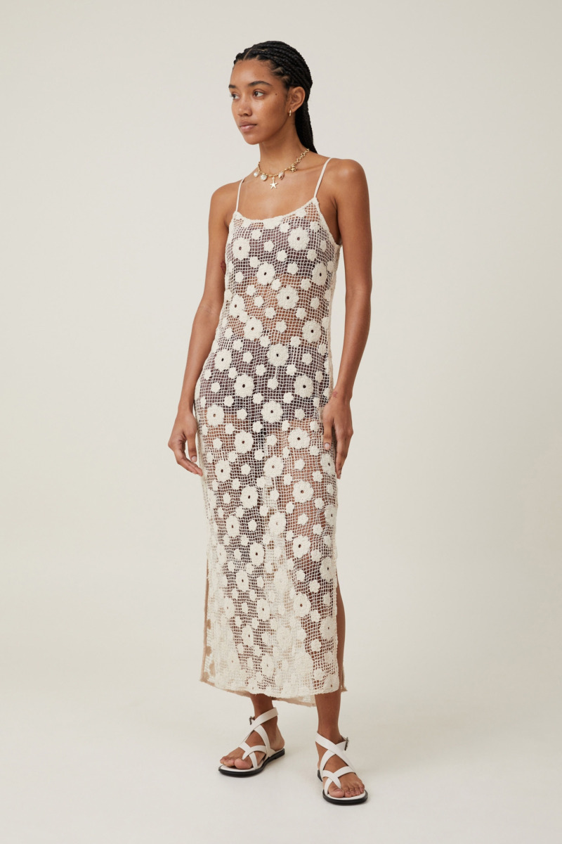 Cream Maxi Dress for Woman by Cotton On GOOFASH