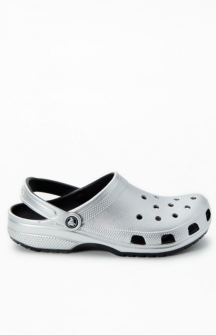 Crocs Men's Clogs in Silver - Pacsun GOOFASH