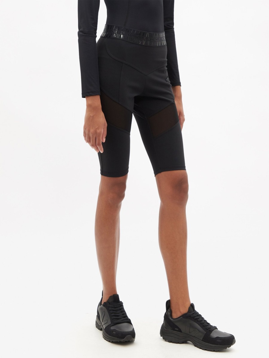 Cycling Shorts in Black - Matches Fashion Woman - Moncler GOOFASH