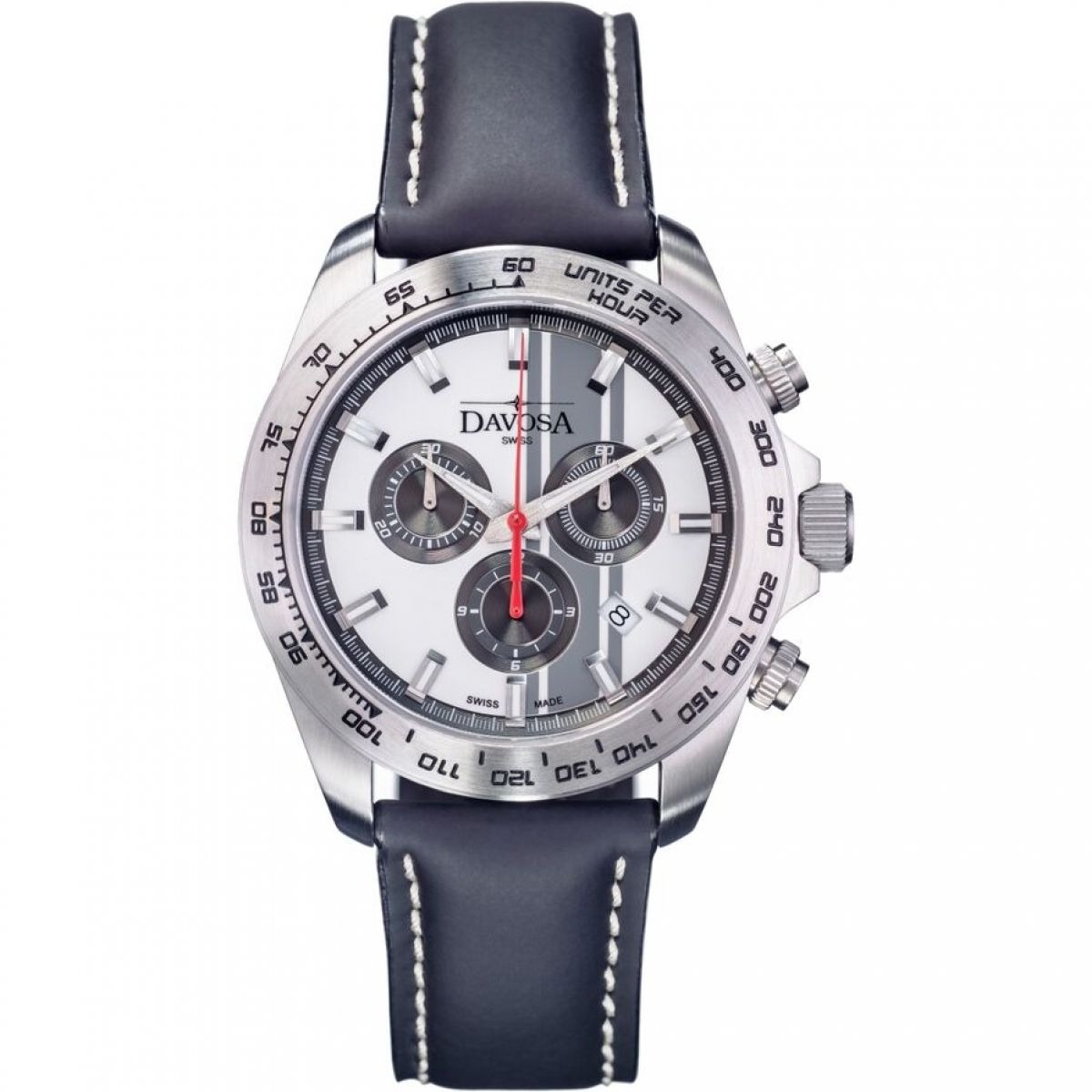 Davosa Chronograph Watch White by Watch Shop GOOFASH