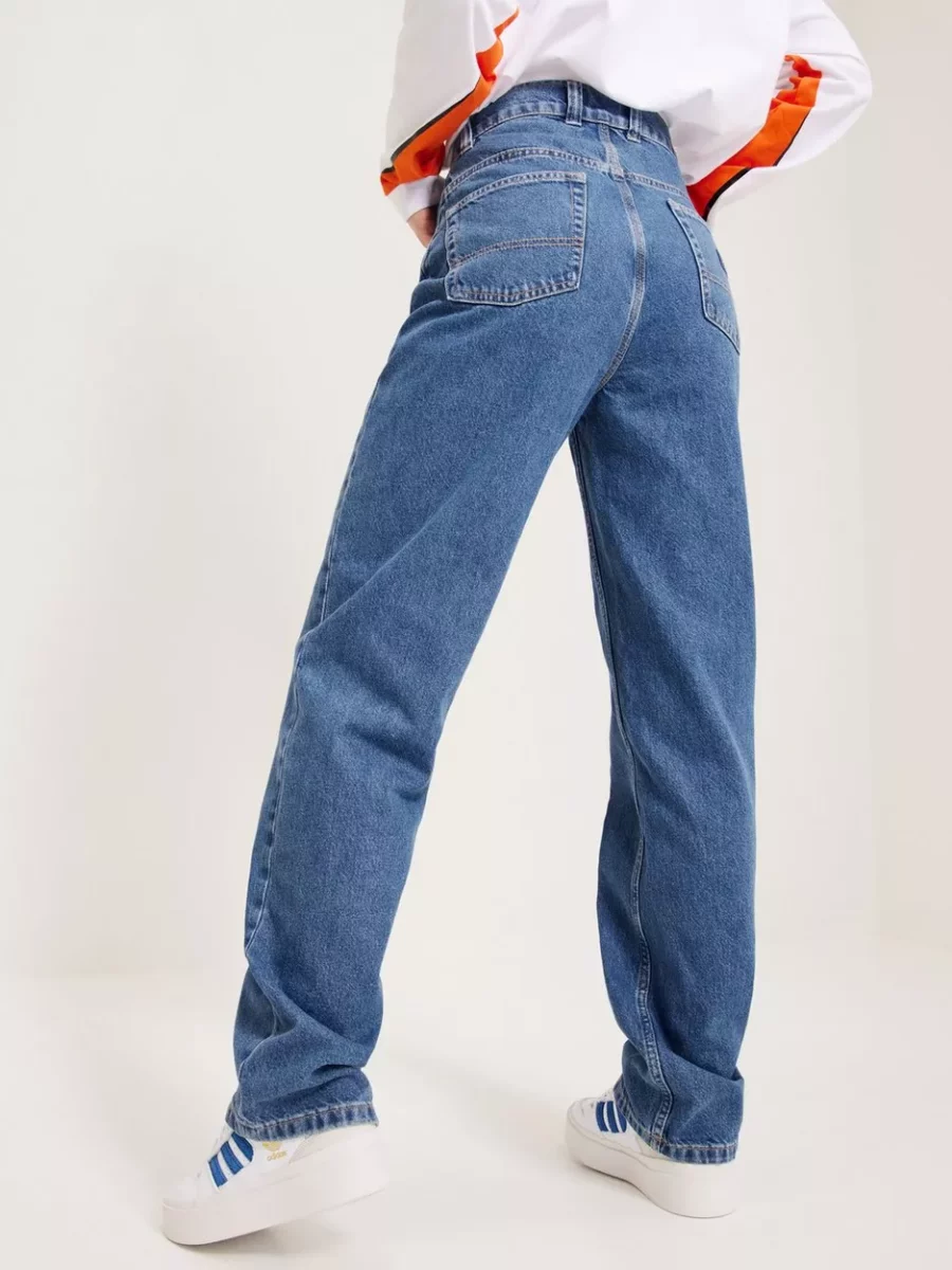 Dickies High Waist Jeans Blue Nelly GOOFASH