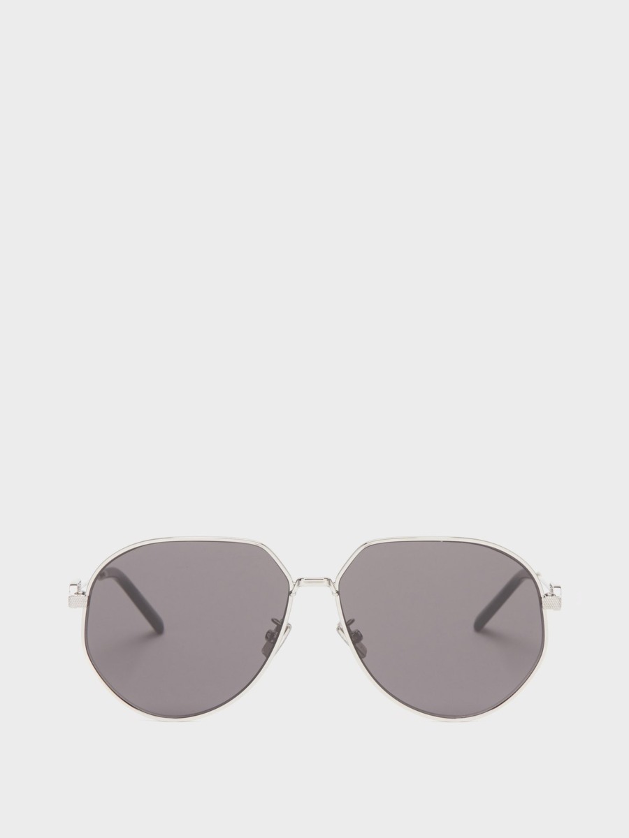 Dior Gent Silver Aviator Sunglasses at Matches Fashion GOOFASH
