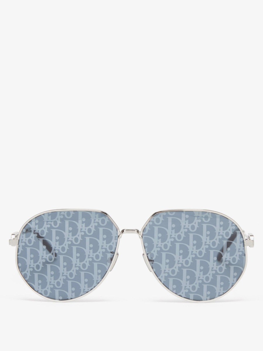 Dior Gents Silver Sunglasses by Matches Fashion GOOFASH