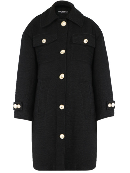 Dolce & Gabbana - Womens Coat in Black - Leam GOOFASH