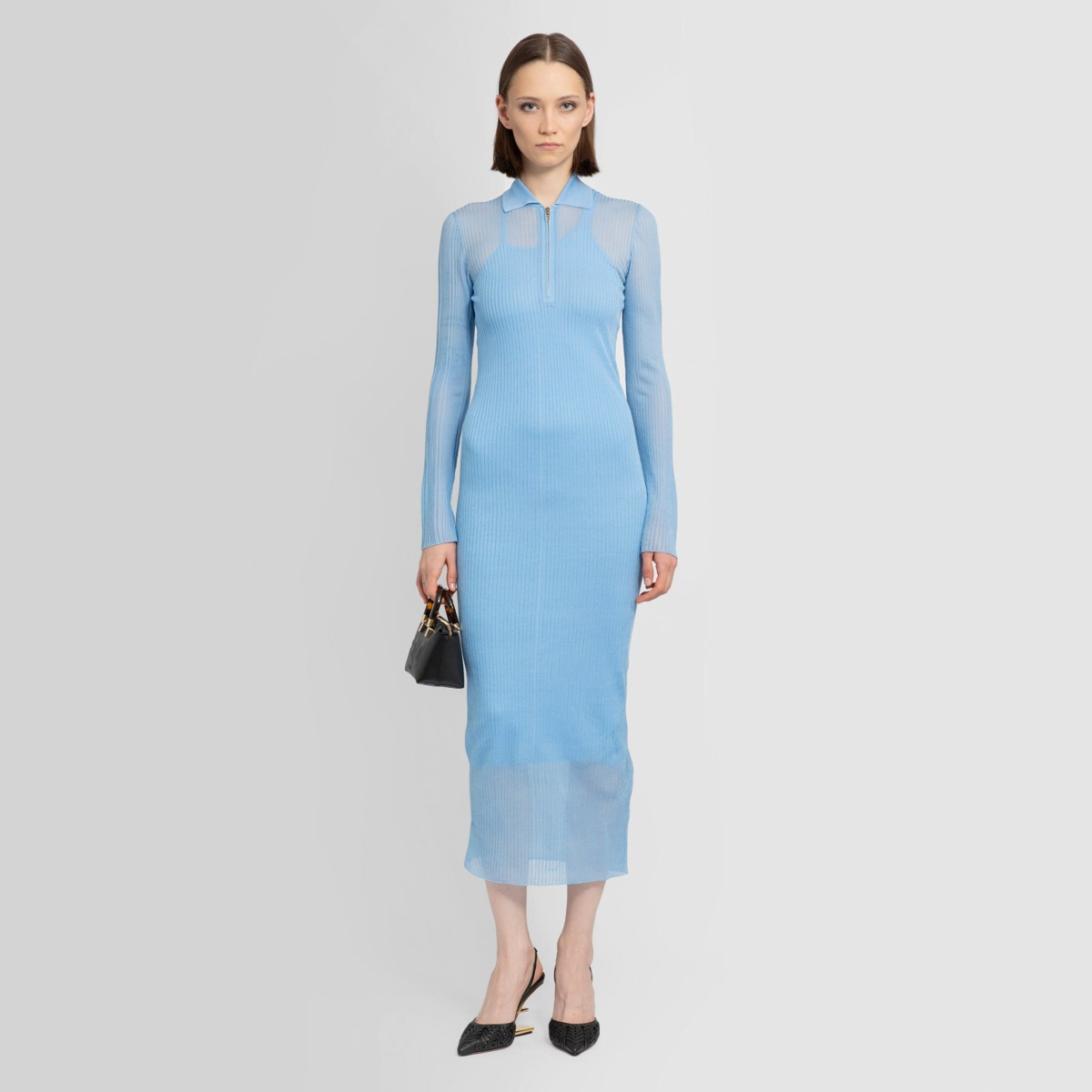 Dress Blue Fendi Lady - Antonioli GOOFASH