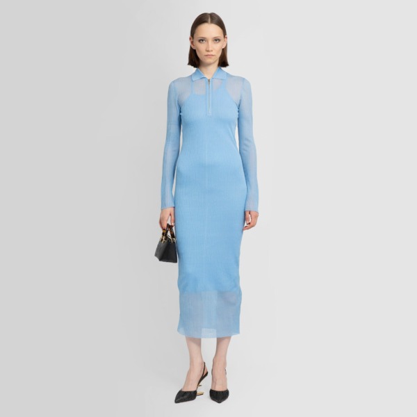 Dress Blue Fendi Lady - Antonioli GOOFASH