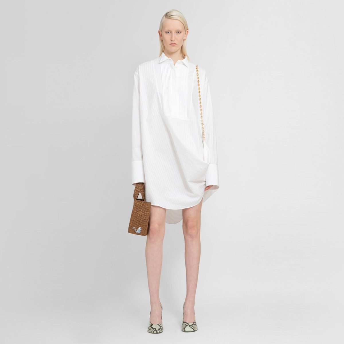 Dress White by Antonioli GOOFASH