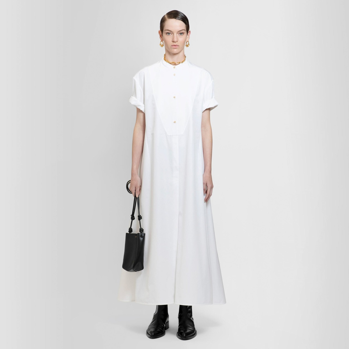 Dress in White Jil Sander Woman - Antonioli GOOFASH