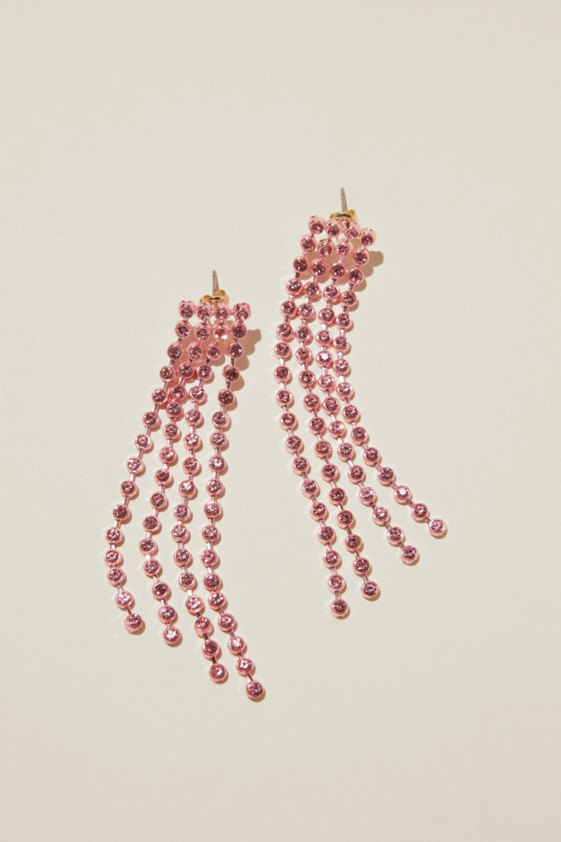 Earrings Pink Rubi Ladies - Cotton On GOOFASH