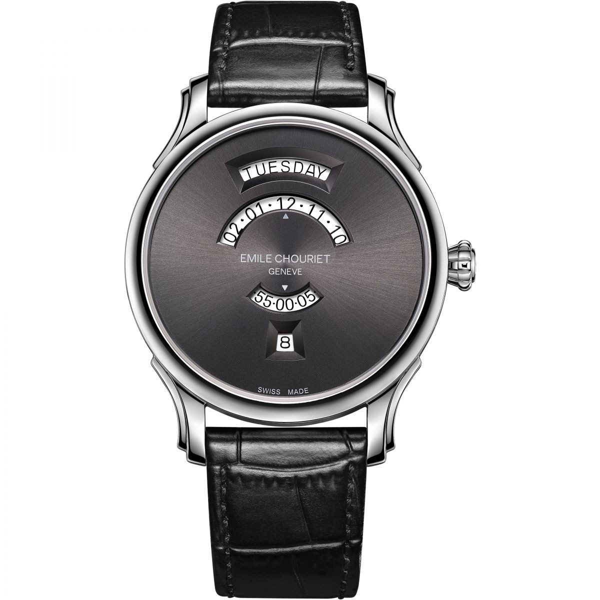 Emile Chouriet Men's Black Watch by Watch Shop GOOFASH