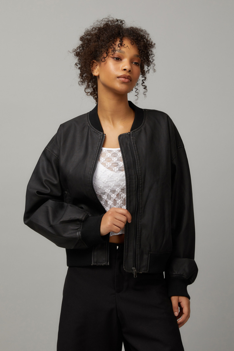 Factorie - Black Bomber Jacket for Woman from Cotton On GOOFASH