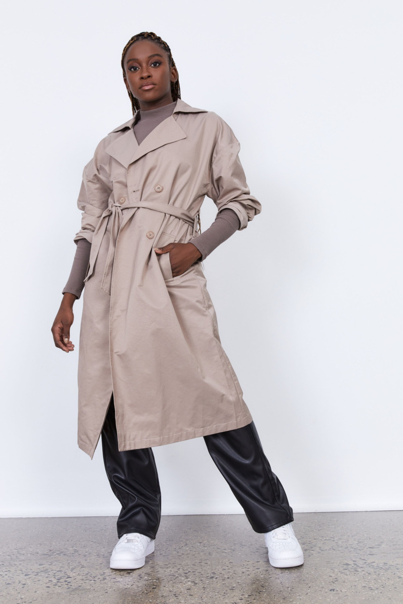 Factorie Brown Trench Coat Cotton On Women GOOFASH