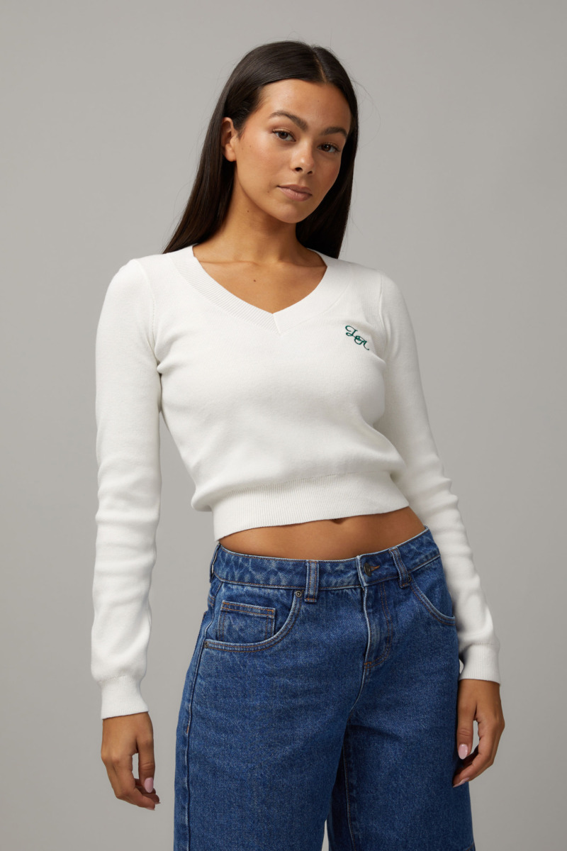 Factorie - White Womens Sweater Cotton On GOOFASH