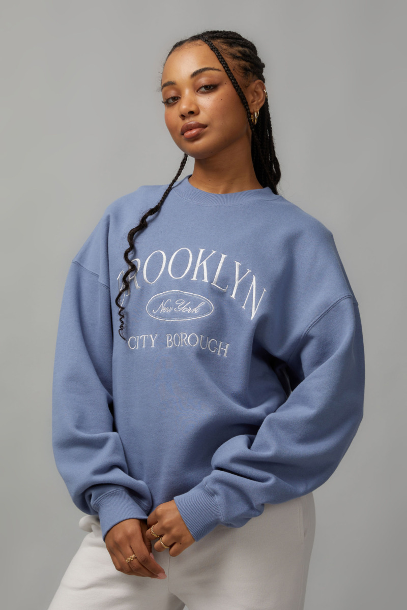 Factorie Women Sweater in Blue Cotton On GOOFASH