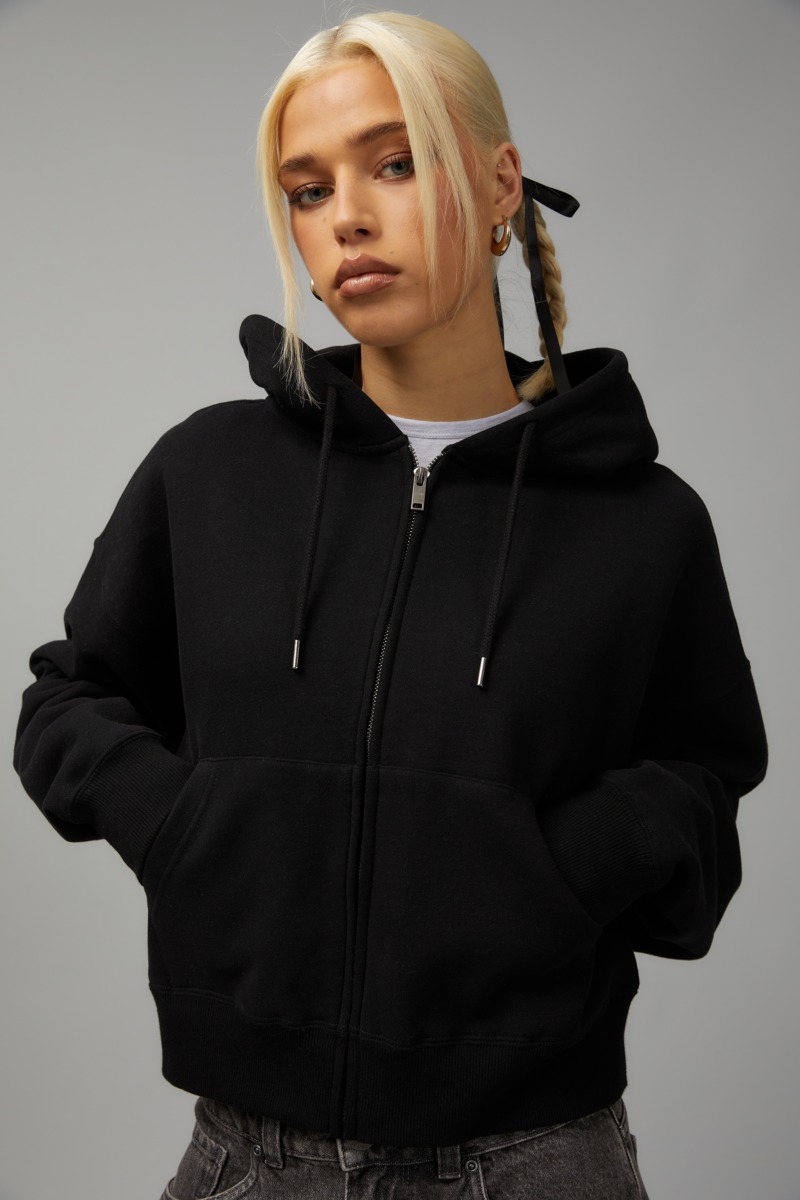 Factorie Womens Black Hoodie by Cotton On GOOFASH