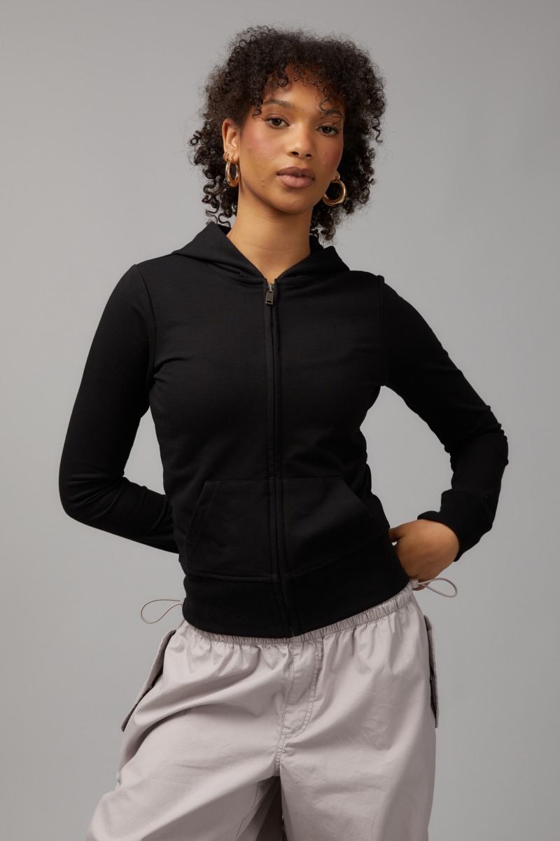 Factorie Womens Black Hoodie from Cotton On GOOFASH