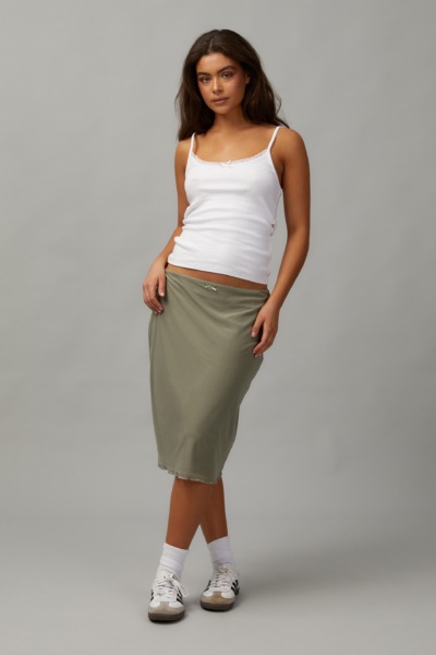Factorie Womens Skirt in Khaki by Cotton On GOOFASH