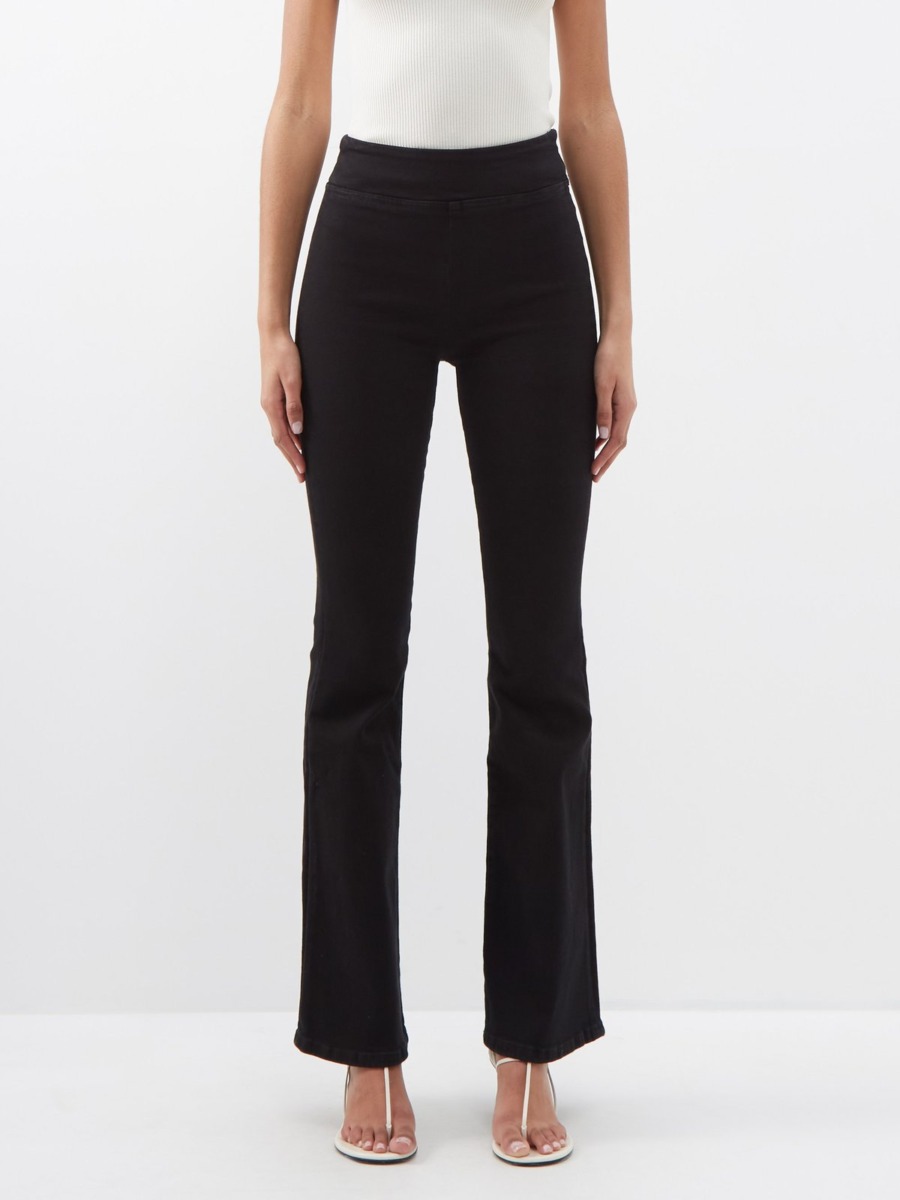 Frame - Woman Black Flared Jeans at Matches Fashion GOOFASH