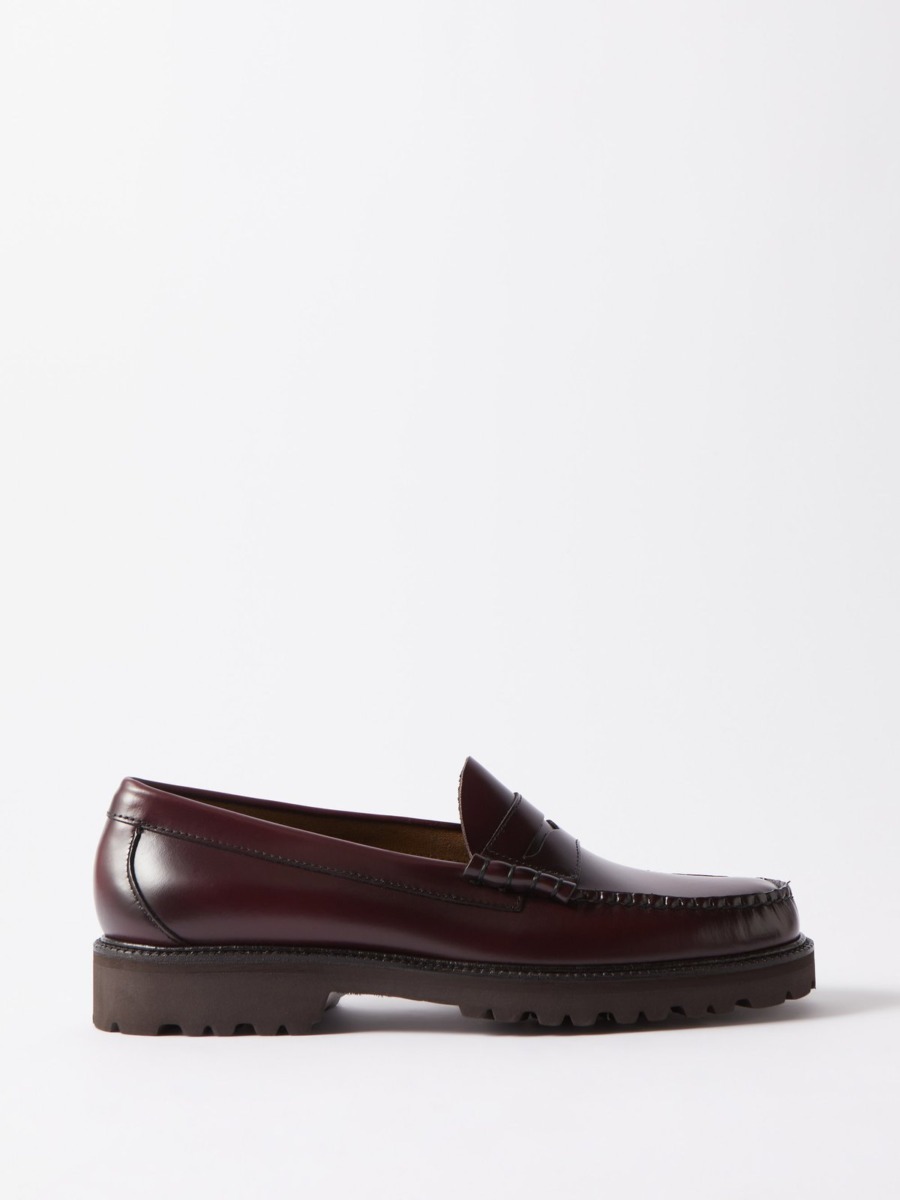 G.H. Bass Loafers Burgundy by Matches Fashion GOOFASH
