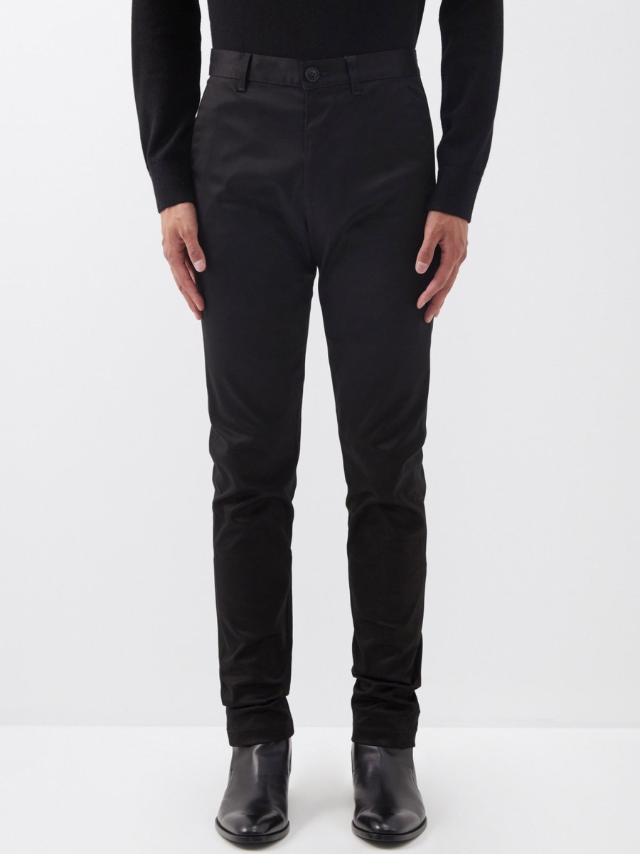 Gent Black Chino Pants - Saint Laurent - Matches Fashion GOOFASH
