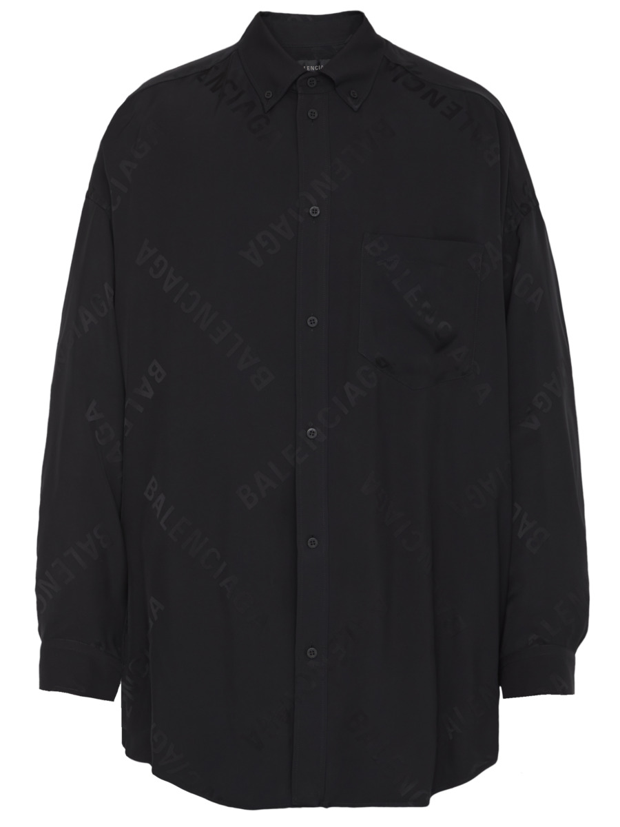 Gent Black Shirt Balenciaga Leam GOOFASH