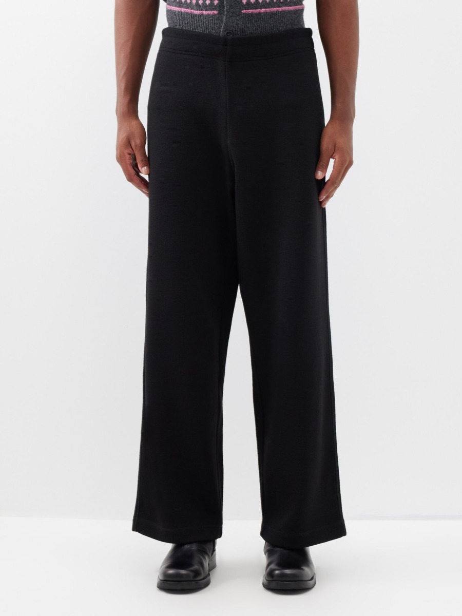 Gent Black Trousers at Matches Fashion GOOFASH