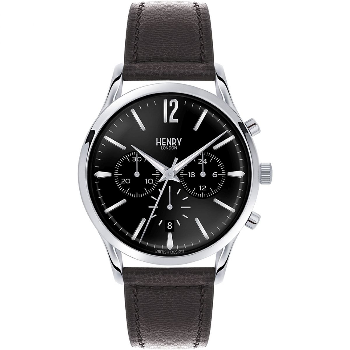 Gent Chronograph Watch Black by Watch Shop GOOFASH
