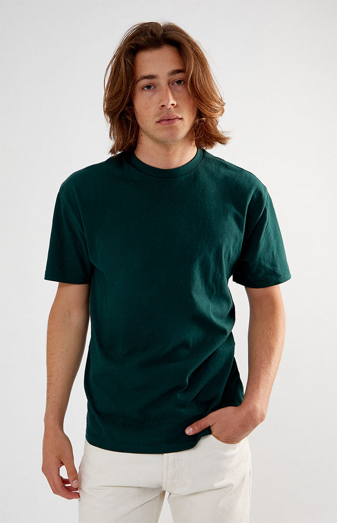 Gent Green T-Shirt Ps Basics - Pacsun GOOFASH