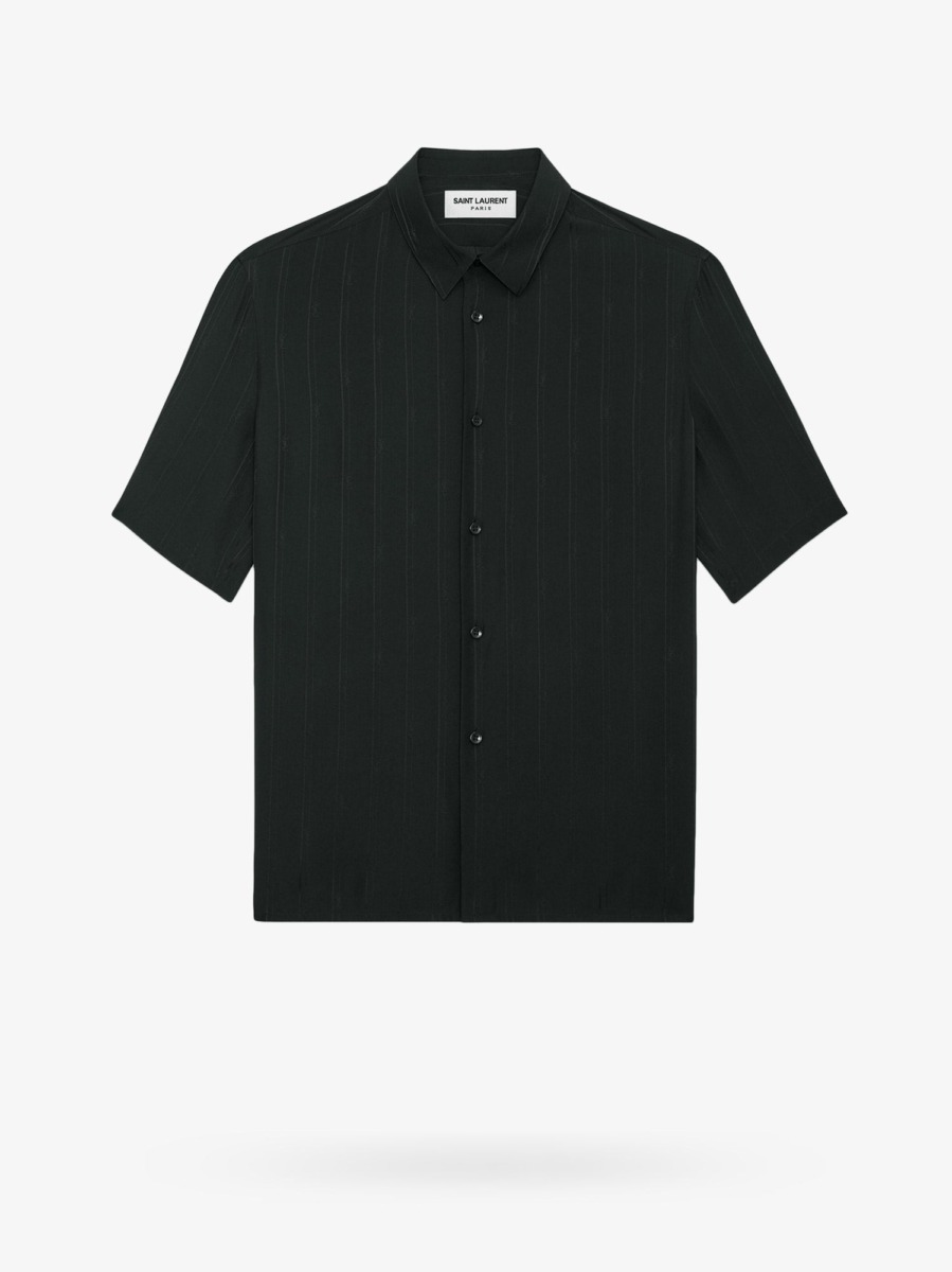 Gent Shirt - Black - Saint Laurent - Nugnes GOOFASH