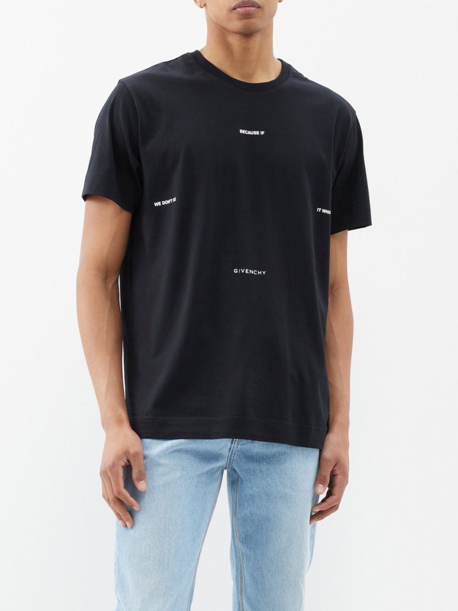 Gent T-Shirt in Black Matches Fashion - Givenchy GOOFASH