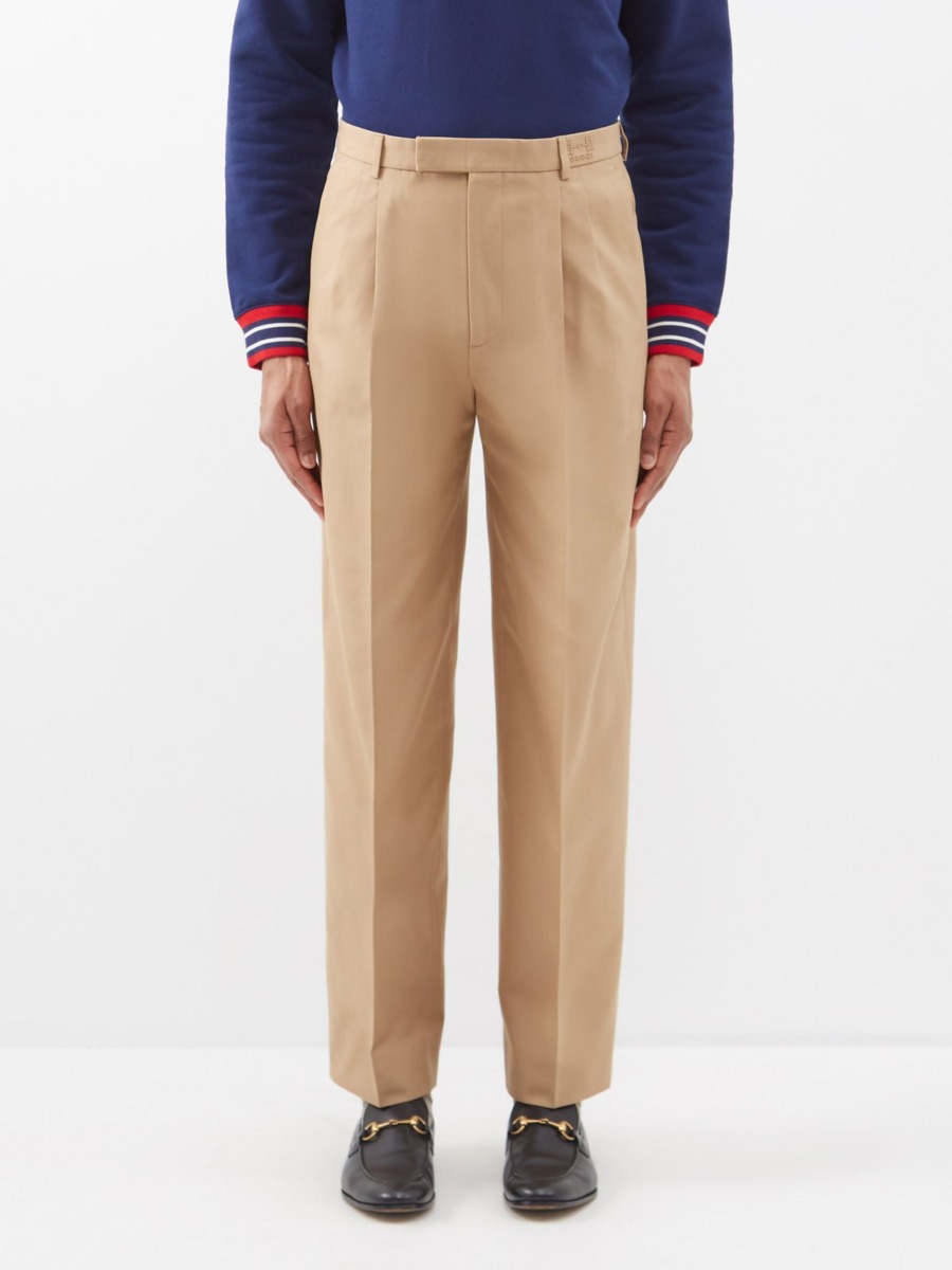 Gent Trousers Beige - Matches Fashion GOOFASH