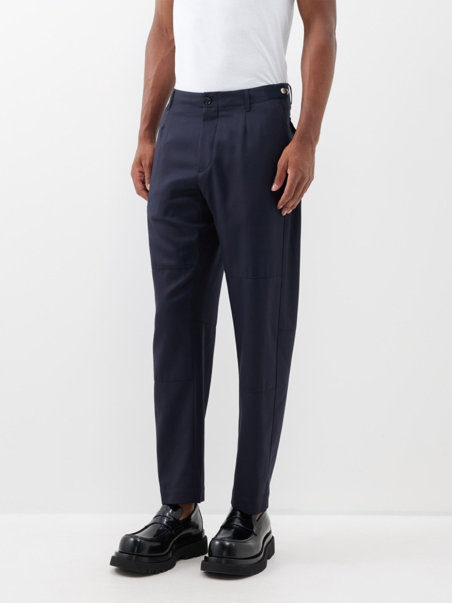 Gent Trousers in Blue Burberry Matches Fashion GOOFASH