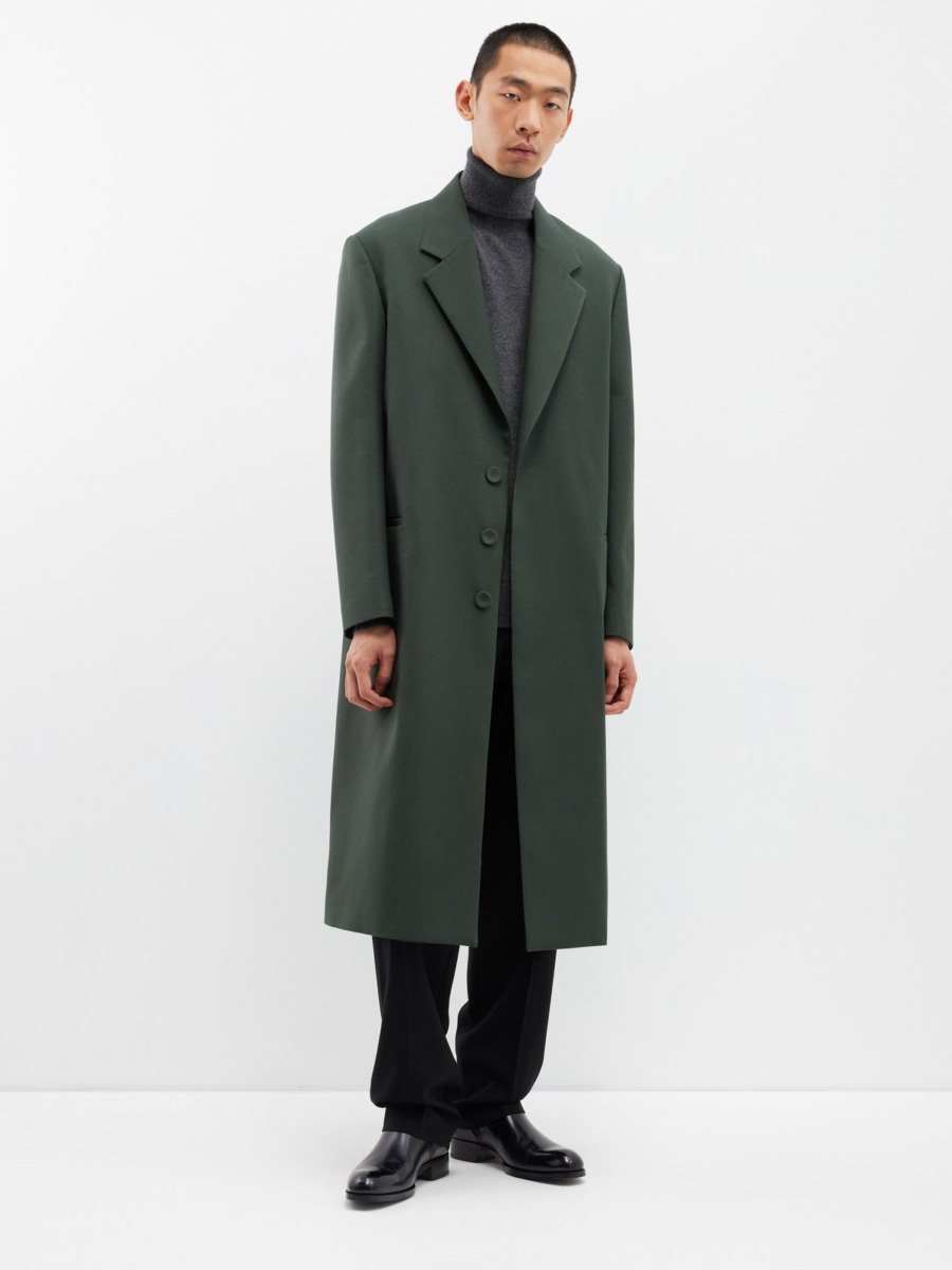 Gents Coat Khaki Matches Fashion - Lardini GOOFASH