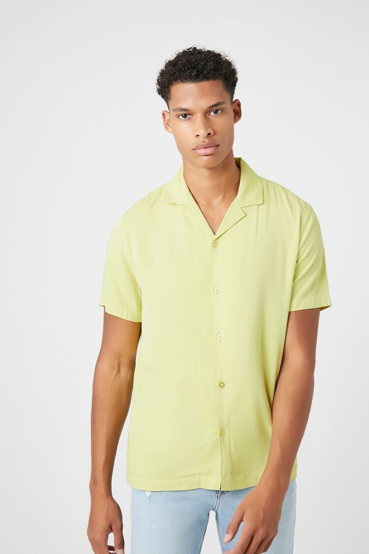 Gents Green Short Sleeve Shirt - Forever 21 - 21Men GOOFASH