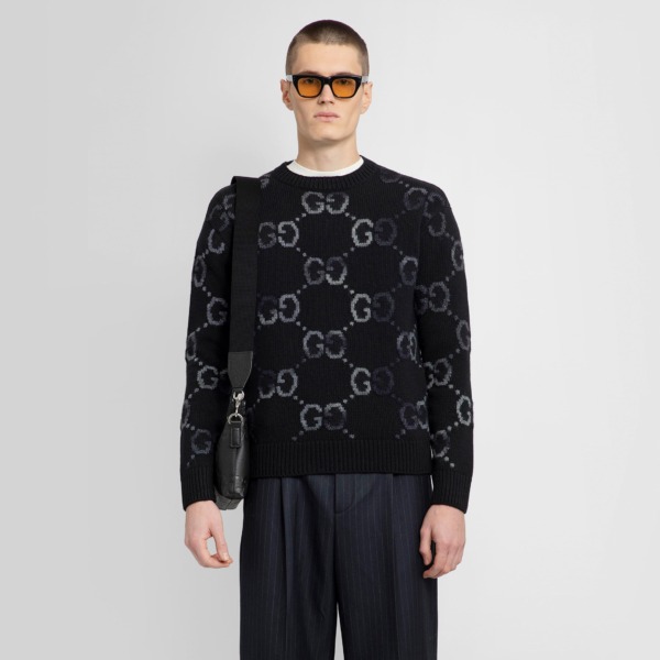 Gents Knitwear Black Gucci - Antonioli GOOFASH