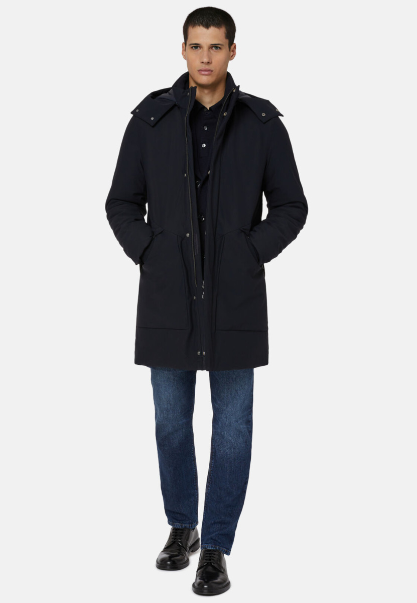 Gents Parka in Blue from Boggi GOOFASH