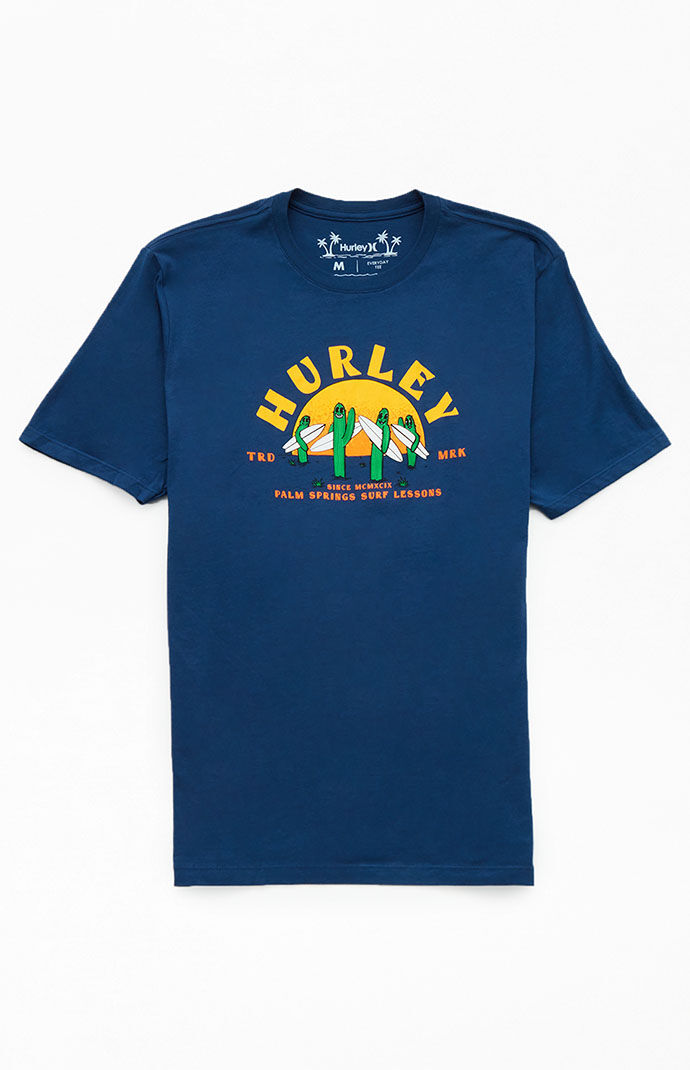 Gents T-Shirt - Blue - Pacsun - Hurley GOOFASH