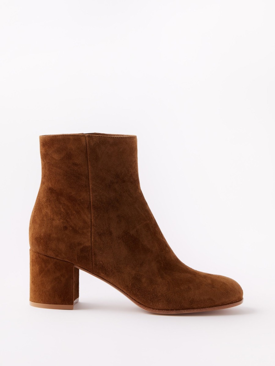 Gianvito Rossi Woman Ankle Boots in Brown - Matches Fashion GOOFASH